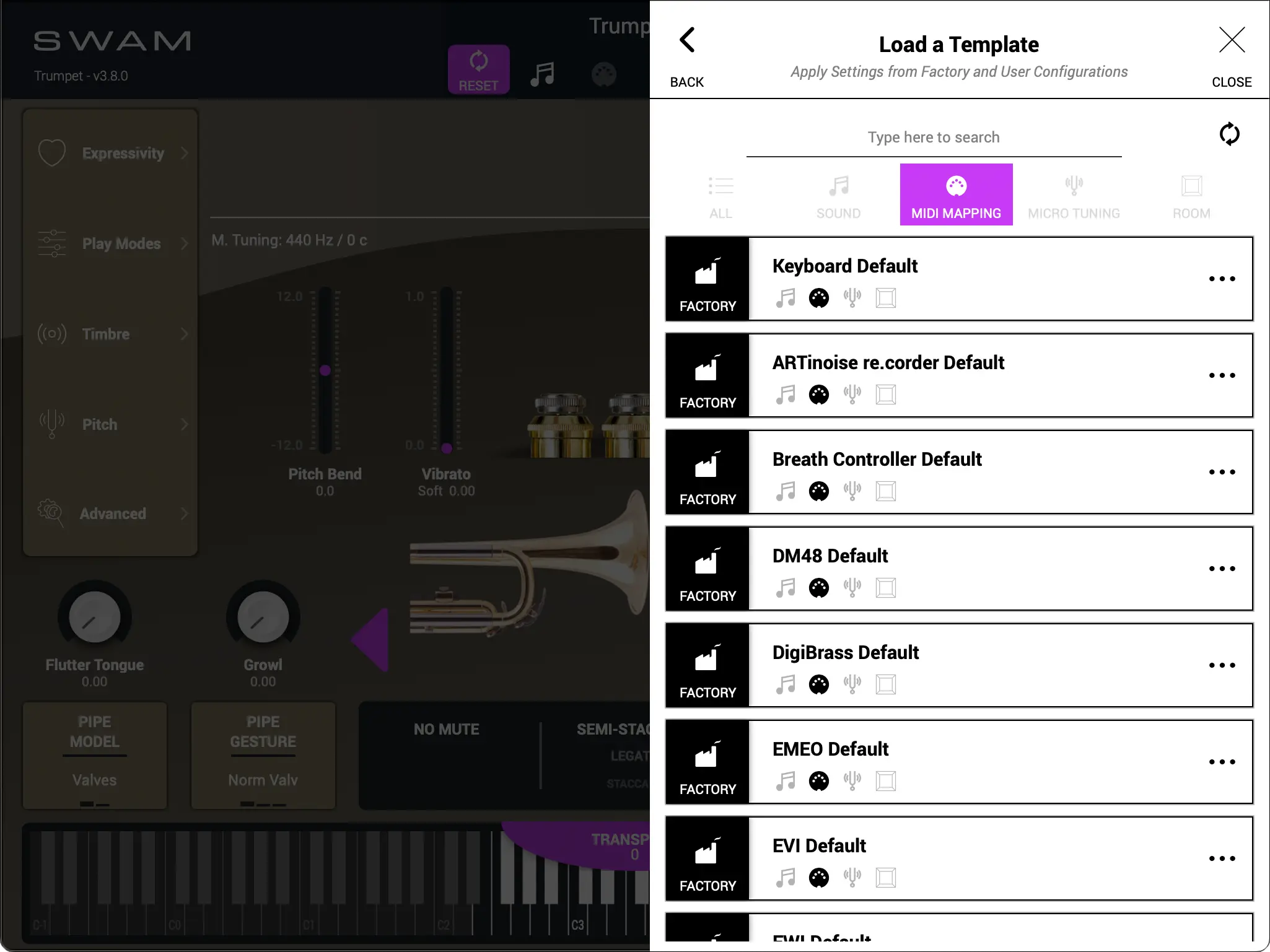MIDI Mapping - Presets